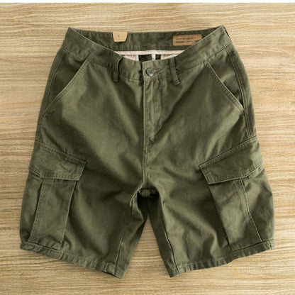 Summer Overalls Shorts Sports Five-point Pants Men's Loose Straight Multi-pocket Casual Pants
