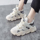 Harajuku Style Spring  Summer Sports Shoes Female Students Korean Sports Shoes Increased Casual Breathable Running Shoes