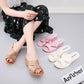 Summer Outdoor High-heeled Sandals and Slippers Plastic Non-slip Home Bathroom Slippers Thick-soled Ladies Beach Shoes Outer Wear