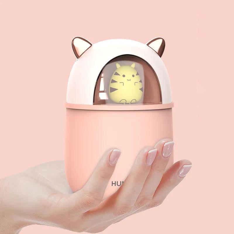 300ml Indoor Air Humidifier Purifier Mute Aroma Diffuser Portable USB Electric Sprayer Cute Mouse