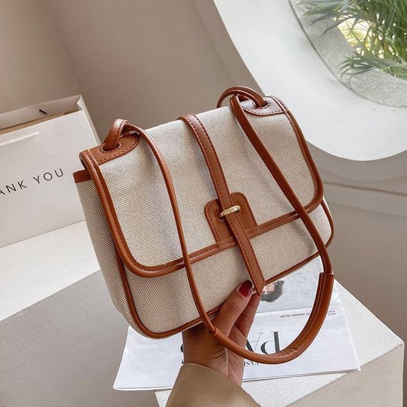 Women Canvas Crossbody Bags Travel Casual Large Daily Shoulder Handbag Simple Large Capacity