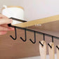 Towel Hooks Kitchen Mug Holder Coffee Cup Rack Hanging Shelf Organizer Sturdy Hanger Stainless Steel Door Rear Shelf Hooks Rails
