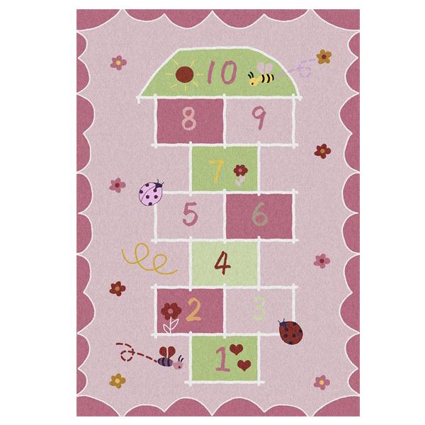 Children's Carpet Cute Pink Blue Cartoon Numbers Early Education Puzzle Baby Room Non-slip Carpet Bedroom Living Room Kitchen Bedside Carpet Doormat