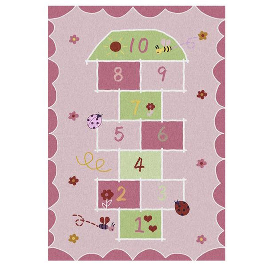 Children's Carpet Cute Pink Blue Cartoon Numbers Early Education Puzzle Baby Room Non-slip Carpet Bedroom Living Room Kitchen Bedside Carpet Doormat
