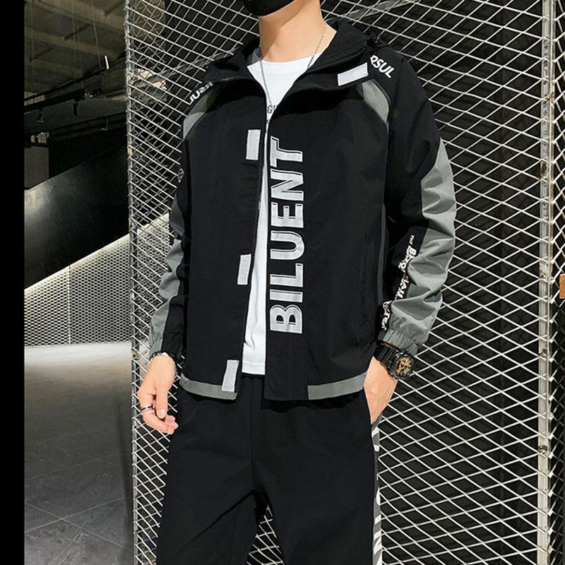 Plus Velvet Thickened Autumn and Winter Men's Suits Spring Fashion Youth Sports and Leisure Suits