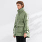 Pure Winter Lightweight Down Jacket Women Thick Warm Batwing Long Sleeve Loose Doudoune Pocket Ultra Light Duck Down