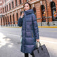 Winter Jacket Mid-length Bright Face Wash-free Down Padded Jacket Women's  Korean Version Loose