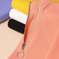 Stand-up Collar Sweater Women Spring and Autumn Small Short Half Zipper Loose Top