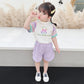 Girls' Summer Clothes Children's Summer Western Style Children's Summer Suits Female Baby Two-piece Suit