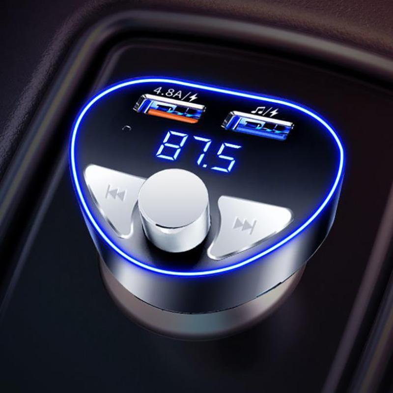 High Sound Quality Car MP3 Player Car Bluetooth Receiver Dual USB Port Fast Charger Multi-function Charging Tool Car Supplies