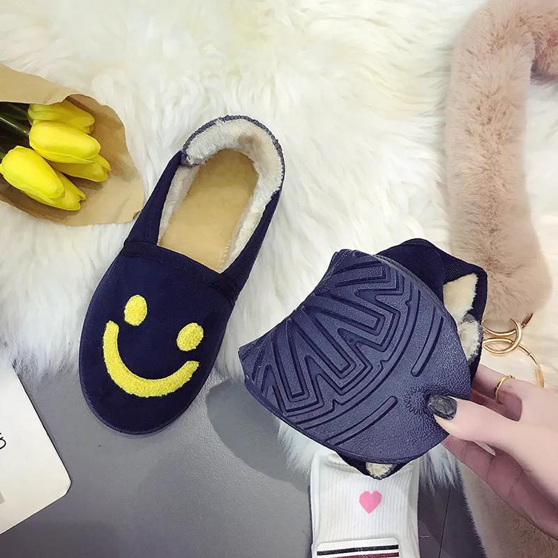 Snow Boots Women's Short Tube Warm Winter Plus Velvet All-match Flat-bottomed Waterproof Lazy Cotton Shoes Bread Shoes