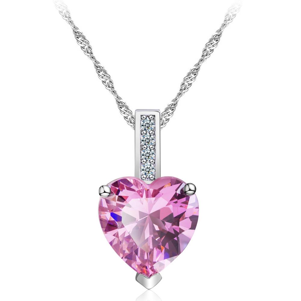 European and American Tide Brand Necklace with Ruby Necklace Hip Hop Hip Hop Necklace Pendant