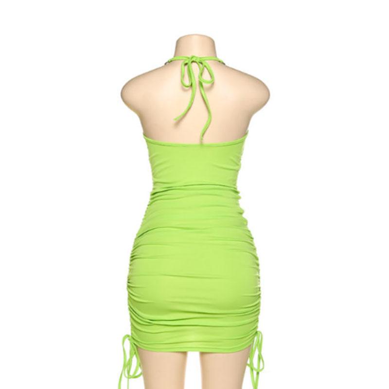 Hanging Neck Suspender Skirt Waist Beautiful Back Tight-fitting Dress Female Temperament Thin Base Skirt All-match