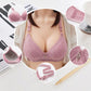 Ladies No Rims Plus Size Bra Thin Mold Cup Breast Gathering Breathable Underwear