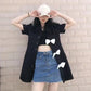 Bow Knot Waistless Suit Dress Women's New Temperament Fashion Waist-slung Royal Sister Style A-line Skirt Ladies Casual Suit Skirt