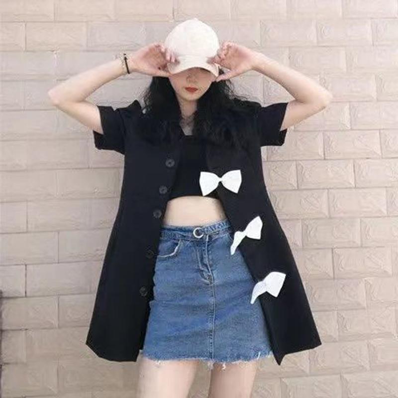Bow Knot Waistless Suit Dress Women's New Temperament Fashion Waist-slung Royal Sister Style A-line Skirt Ladies Casual Suit Skirt