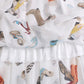 Spring and Summer Mid-length Chiffon Print Bow Boho Beach Skirt Women's Skirt