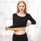 Women Plus Size Winter Thermal Underwear Plus Velvet Thickened O-neck Tops Pants Female Tight Suit Windproof Comfortable Soft Lining Long Sleeve