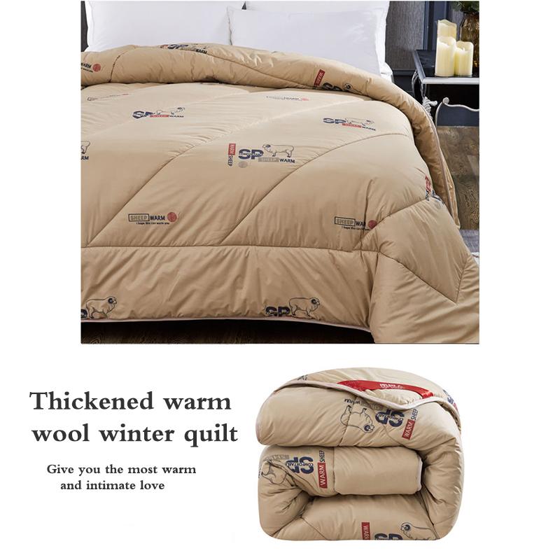 Wool Quilt Thickened Four Seasons Quilt Core Warm Quilt Winter Quilt Single Double Quilt