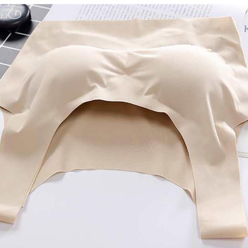 Large Size Seamless Smooth Sports Thin Section Light and Breathable No Steel Ring Gathering Anti-sagging Elastic Skin-friendly Non-slip Bra