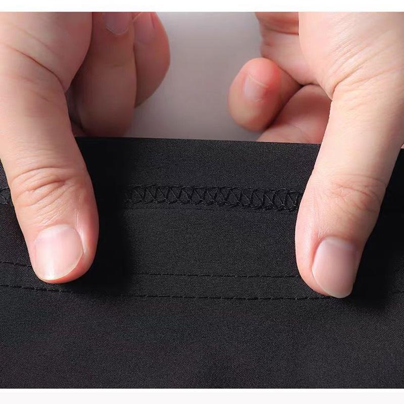 Men's Summer Sports Pants Thin Section Loose Running Ninth Trousers Casual Pants Large Size Stretch Quick Drying