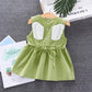 Girls' Cotton Skirt Summer Girls' Princess Skirt Children's Sleeveless Dress Baby Summer 1-4 Years Old