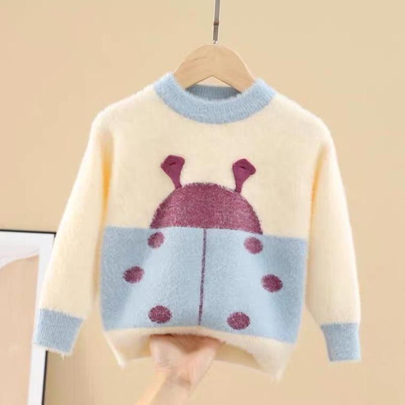 Girls Sweater Autumn and Winter Children's Knit Sweater 1-5 Years Old Baby Girl Knitwear pullover Sweater