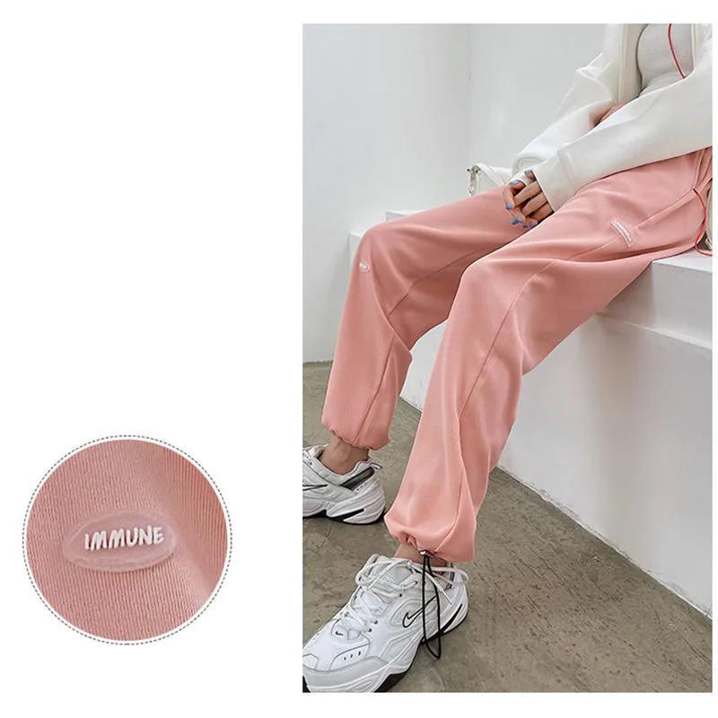 Women's Trousers with Feet Loose Wild Trend Summer Thin Section INS Women's Harajuku Style Wide-leg Sports Sweatpants Women