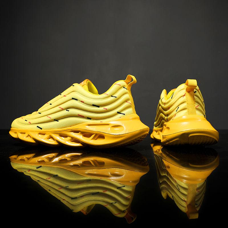 Men's shock-absorbing running shoes casual deodorant fashion tide shoes men's increase blade shoes