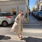Women's Shiny Down Jacket Mid-length Over The Knee Thick Thick Fur Collar Winter Jacket Women