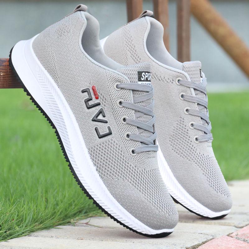 Spring Wild Breathable Tide Casual Men's Shoes Movement Men's Shoes Fly Woven Sneakers Running Shoes