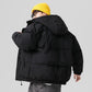 Winter Japanese Style Large Size Cotton-padded Jacket Korean Version of The Trend Loose Thick Coat Men's Drawstring Hooded Bread Suit Jacket Coat