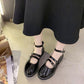 Small Leather Shoes Female British Retro Trifle Bottom Comfortable  Versatile Mary Jane Shoes High Quality