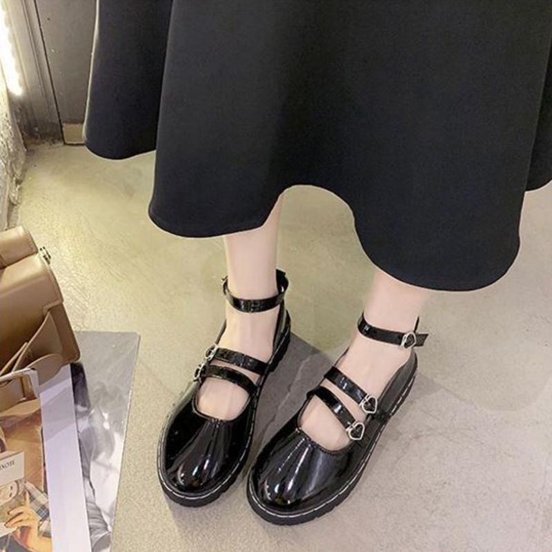 Small Leather Shoes Female British Retro Trifle Bottom Comfortable  Versatile Mary Jane Shoes High Quality