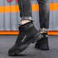 Men's Velvet Padded Snow Boots Casual Mid-high Warm Martin Boots Cotton Ankle Boots