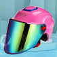 Unisex Battery Car Helmet Four Seasons Breathable Lightweight Sun Protection Helmet Sunscreen Motorcycle Half Helmet