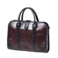Business briefcase men crazy horse leather zipper waterproof handbag shoulder bag computer bags