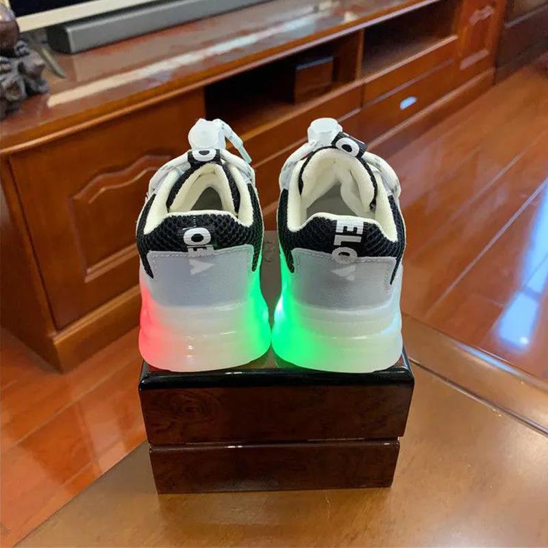 Children Luminous Shoes Boys Girls LED Sport Running Shoes Baby Lights Fashion Sneakers Toddler Kids with Light Sneakers