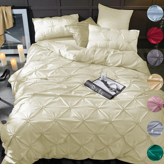 4pcs 100% Cotton Solid Color Pillow Cover  Soft Couple Pillowcase Duvet Cover