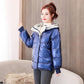 Glossy Cotton-padded Jacket Women's Short Cotton-padded Jacket Loose Bread Clothes Winter Cotton-padded Jacket Hooded Jacket