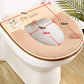Toilet Cushion Household Set Toilet Cushion Two-piece Set Universal Toilet Cushion Cushion Zipper Toilet Cover Two-piece Set