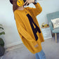 Pregnant Women's Autumn  Fashionable Sweaters  Mid-length Loose Coats  Maternity  Thicker Korean Winter Clothes