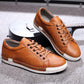 Gentleman's Luxury Leather Shoes Men Sneakers Men Trainers Lace-up Flat Driving Breatheble Shoes