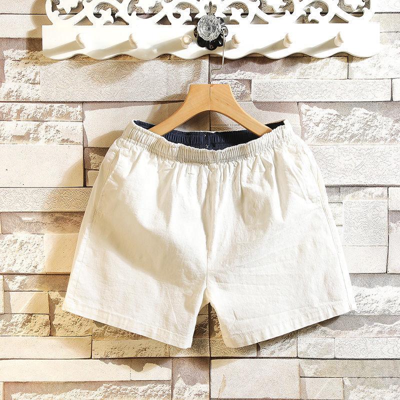 Summer Cotton Beach Pants Sports Shorts Loose Breathable Trend Casual Pants