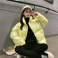 Women's Short Down Jacket Colorful Bright Surface Loose Padded Bread Jacket Cotton Jacket