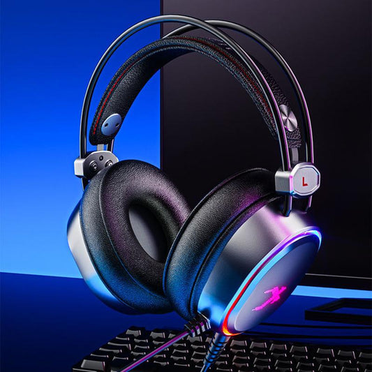 E-sports Game Headset Mobile Phone Eat Chicken Listen To Sound Head-mounted Wired 7.1 Computer Universal