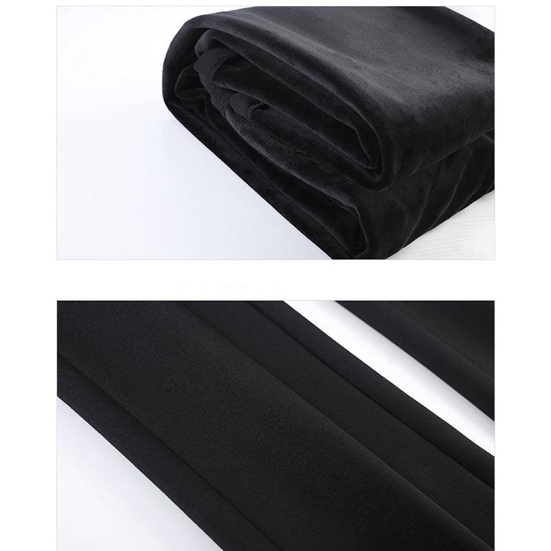 Flare Pants Female Trousers Autumn and Winter High Waist Fishtail Pants Black Wide Leg Female Pants