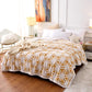 Bed Bedspread Winter Warmth Thickening Three-dimensional Double Layer Comfort Cotton Wool Jacquard Blanket Lamb Wool Blanket Home Textile Bedspread