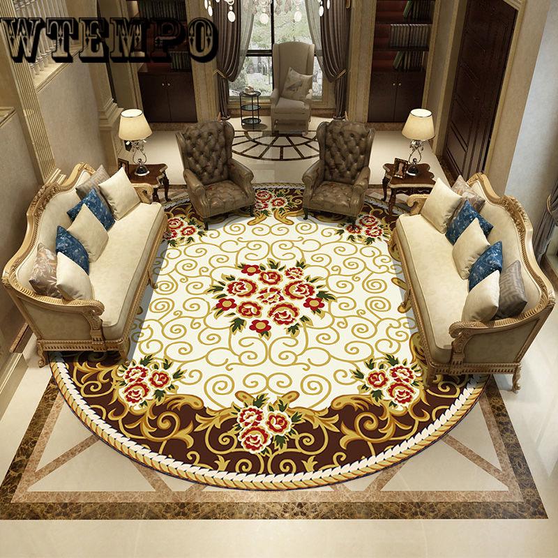 Living room carpet coffee table mat bedroom carpet vintage pastoral wind carpet European