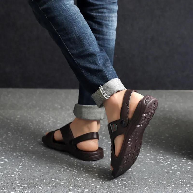 Men's Thick-soled Non-slip Wear-resistant Sandals Cool Beach Shoes Men's Casual Sandals